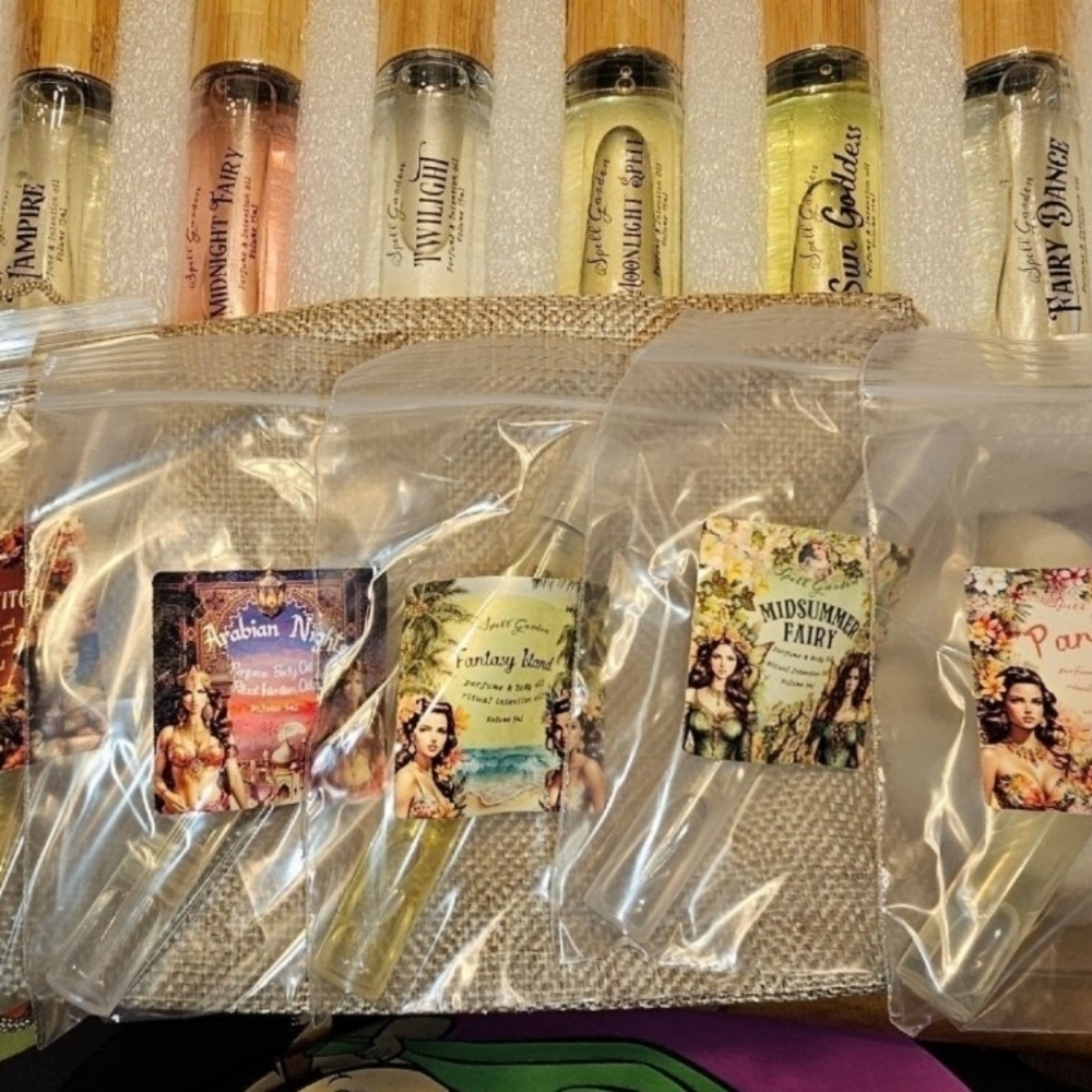 Set of 11 Spell Garden Body, Ritual, and/or Intention Oils - Picture 2 of 11